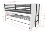 Lit mi-haut 90x200 sam avec gigogne