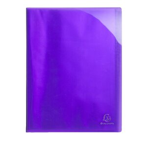 Porte vues Iderama Polypro lisse 60 vues violet EXACOMPTA