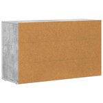 vidaXL Buffet Gris béton 100 x 35 x 59 cm Bois d'ingénierie