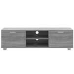 vidaXL Meuble TV Sonoma gris 140x40 5x35 cm Bois d'ingénierie