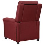vidaXL Fauteuil inclinable électrique Rouge bordeaux Tissu