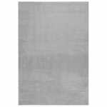 vidaXL Tapis shaggy doux lavable 160x230 cm Antidérapant Gris