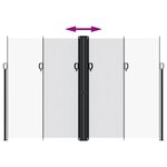 vidaXL Auvent latéral rétractable blanc 220x600 cm