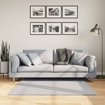 vidaXL Tapis HUARTE à poils courts doux et lavable gris 120x120 cm