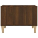 vidaXL Table basse Chêne marron 60x50x36 5 cm Bois d'ingénierie