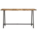 vidaXL Table à manger 140x70x75 cm bois de manguier massif