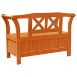 vidaXL Banc de rangement de jardin Acacia 119x76x44 cm Bois massif