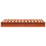 vidaXL Cadre de lit sans matelas cire marron 100x200cm bois pin massif