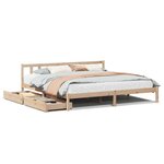 vidaXL Cadre de lit sans matelas 200x200 cm bois massif de pin