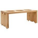 vidaXL Chariot de Cuisine avec Roues Marron Clair 65 x 40 5 x 76 5 cm