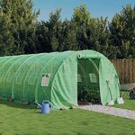 vidaXL Serre avec cadre en acier vert 54 m² 18x3x2 m