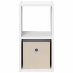 vidaXL Table de chevet Blanc 25 5 x 22 x 49 5 cm Bois d'ingénierie