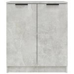 vidaXL Buffets 2 Pièces Gris béton 60x30x70 cm Bois d'ingénierie