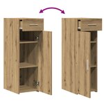 Buffet vidaXL Artisan Chêne 30x42 5x93 cm Bois d'ingénierie