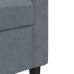 vidaXL Ensemble de canapés 3 Pièces avec coussins Gris foncé Velours