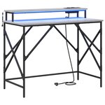 vidaXL Bureau Sonoma gris 100 x 50 x 86.5 cm Bois d'ingénierie