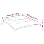 vidaXL Coussins de chaise lot de 6 bordeaux 40x40x7 cm tissu oxford