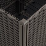 vidaXL Jardinière marron 160x40x53 cm polypropylène