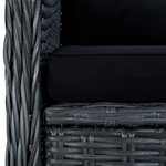 vidaXL Ensemble à manger de jardin 5 Pièces Gris foncé
