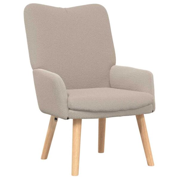 vidaXL Fauteuil relaxant Gris clair 63 x 67 x 94 cm tissu