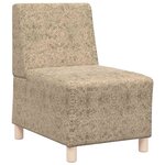 vidaXL Fauteuil 3 Pièces Gris clair 55 x 74 x 82 cm Cuir suédé faux