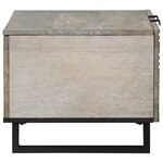 vidaXL Table basse Beige et Noir 80 x 50 x 40 cm