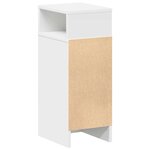 vidaXL Tables de chevet 2 Pièces avec tiroir blanc 25x31x66 cm
