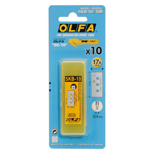 Lames pour cutter d'atelier olfa sk10 17 8 mm - etui de 10