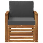 vidaXL Sofa de milieu extérieur Naturel