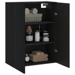 vidaXL Armoire murale noir 69 5x34x90 cm