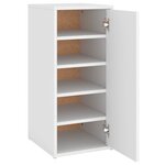 vidaXL Armoire à chaussures Blanc 32x35x70 cm Bois d’ingénierie