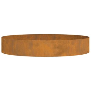 vidaXL Anneau de jardinière Marron 120 x 120 x 20 cm Acier Corten