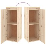 vidaXL Meubles TV 3 Pièces Bois massif de pin