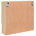 vidaXL Armoire Miroir Chêne Sonoma 59 x 17 x 55 cm Bois d'ingénierie