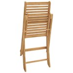 vidaXL Chaises pliables de jardin lot de 2 bois massif d'acacia