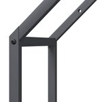 vidaXL Portant de bois chauffage anthracite 40x25x90 cm