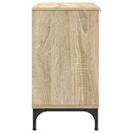 vidaXL Meuble de Lavabo de Salle de Bain avec stockage Chêne sonoma