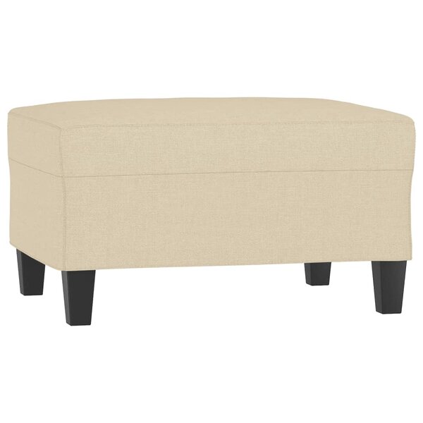 vidaXL Repose-pied Crème 70x55x41 cm Tissu