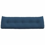 vidaXL Coussin de Dos Bleu 160 x 24 x 50 cm tissu