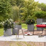 Lechuza jardinière de table canto stone 14 all-in-one gris pierre