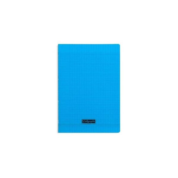 Cahier piqué POLYPRO 21x29 7 cm 48p séyès 90g Bleu CALLIGRAPHE