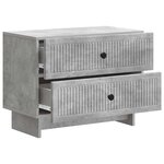 vidaXL Cabinet de chevet Gris béton 62 x 34 5 x 47 5 cm
