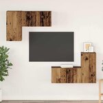 vidaXL Ensemble meuble TV 4 Pièces Bois ancien 60 x 30 x 30 cm