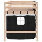 vidaXL Lit mezzanine enfants avec rideaux sans matelas 90x200cm