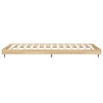 vidaXL Cadre de lit sans matelas chêne sonoma 100x200 cm