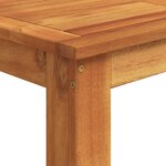 vidaXL Ensemble de bar de jardin 5 Pièces marron bois massif acacia rotin