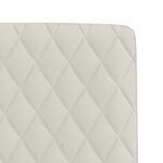 vidaXL Chaises à manger lot de 4 Crème Velours