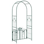 vidaXL Arche de jardin avec verrouillage Vert 102 x 50 x 218 cm