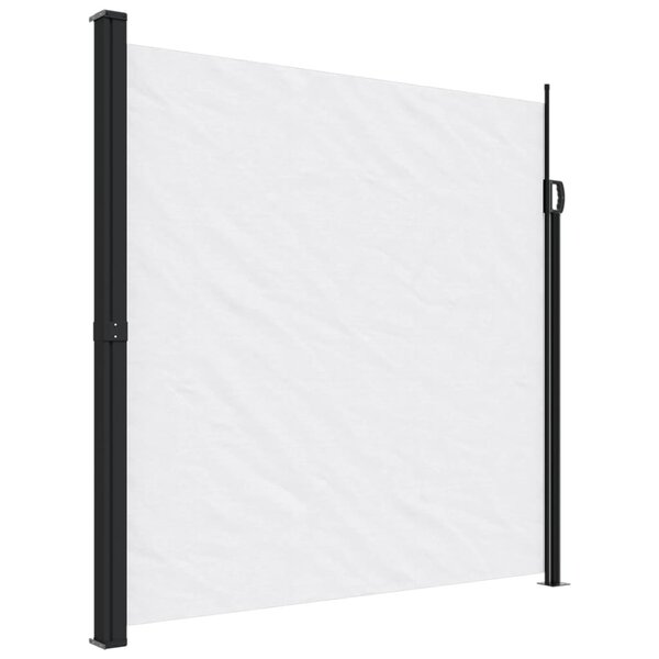 vidaXL Auvent latéral rétractable blanc 200x500 cm