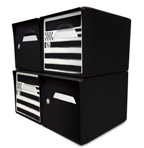 Pack de 4 boîtes aux lettres 1 porte - 2x "Breizh" - 2x "Noir intense"